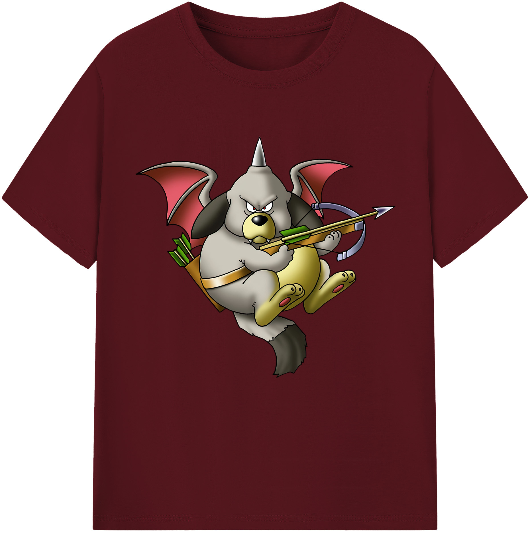 （画像用） ドラゴンクエスト Doragon Kuesuto Dragon Quest 綿100％半袖Tシャツ（フロントプリント）